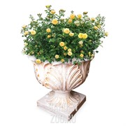 Вазон для цветов Листья под патину U07926-WP - фото 20473