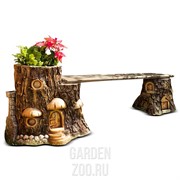 Пень дом гномов полистоун U07906 - фото 20979