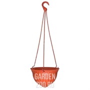 Кашпо Флора подвесная d38,5 14,5л терракотовый - фото 21109