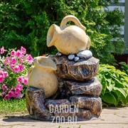 Фонтан Кувшины на камне - фото 21386