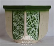 Горшок КВАДРАТ сред 3,5л РОСПИСЬ - фото 21554