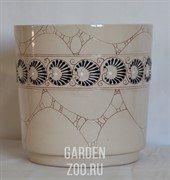 Горшок КУБОК сред 3л РОСПИСЬ - фото 21556