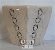 Горшок МОДЕРН мал 12л РОСПИСЬ - фото 21559