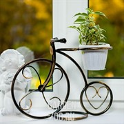 Подставка на подоконник Велосипед на 1 цветок диаметр 10см 95-041 - фото 21865