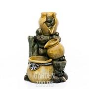 Фонтан садовый с тремя кувшинами перелив стеклопластик высота 78см U08250 - фото 21877