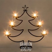 Подсвечник Елка под шесть свечей черный 217-10-B - фото 21997 Подсвечник Елка под шесть свечей черный 217-10-B - фото 21997