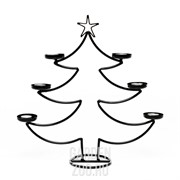 Подсвечник Елка под шесть свечей черный 217-10-B - фото 21998 Подсвечник Елка под шесть свечей черный 217-10-B - фото 21998