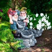 Фонтан с двумя гномами F08596 - фото 23059