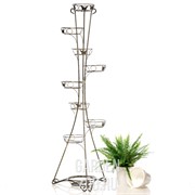 Подставка напольная Лоза на 9 цветов чёрно-золотая кованая 14-109ВG - фото 23084