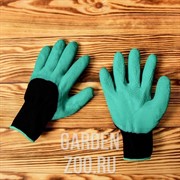 Перчатки махровые с покрытием из вспенен.латекса - фото 23476