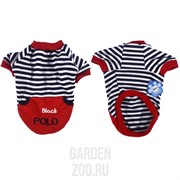 Футболка ПОЛО 18-22см красная N1 LB-006 !!! - фото 23901