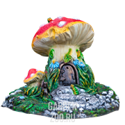 Крышка декоративная на люк Гриб домик стеклопластик диаметр 80см U07427 - фото 24754