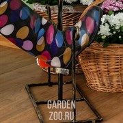 Декроттуар металлический для обуви с денщиком и двумя щётками 62-004 - фото 25140