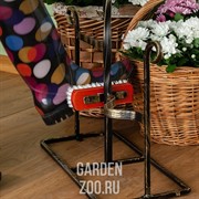 Декроттуар металлический для обуви с денщиком и двумя щётками 62-004 - фото 25141