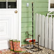 Декроттуар металлический для обуви с денщиком и двумя щётками 62-004 - фото 25142