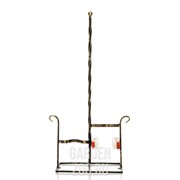 Декроттуар металлический для обуви с денщиком и двумя щётками 62-004 - фото 25144