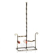 Декроттуар металлический для обуви с денщиком и двумя щётками 62-004 - фото 25145