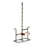 Декроттуар металлический для обуви с денщиком и двумя щётками 62-004 - фото 25146