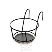 Кронштейн садовый навесной на 1 горшок 29см металл 51-408 - фото 25214