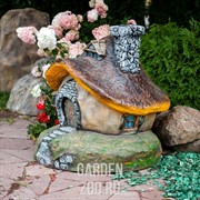 Крышка люка декоративная Гриб дом большой стеклопластик ширина 86см F08333 - фото 25299