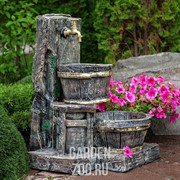 Умывальник для сада и дачи с ведёрком малый высота 70см U08766 - фото 25358