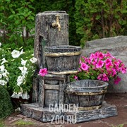 Умывальник для сада и дачи с ведёрком малый высота 70см U08766 - фото 25360