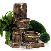 Умывальник для сада и дачи с ведёрком малый высота 70см U08766 - фото 25362