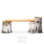 Лавка Пни березовые U07915 - фото 25485