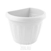 Горшок ТЕРРА настенный 15*11,5 1л белый - фото 25543