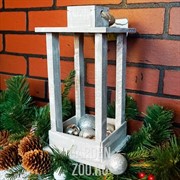 Кашпо Фонарь дерев. 5,9*12см винтаж - фото 25573