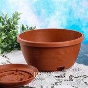 Горшок Марсель 2,7л шоколадный - фото 25630