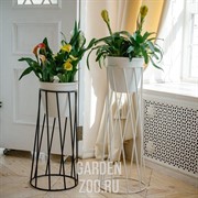 Цветочница напольная металлическая Лофт высота 71см 66-405 - фото 25747