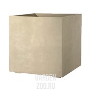Горшок Кубо Милленниум квадрат. 25*25 25см 10л жемчужный - фото 25784