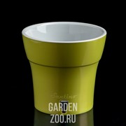 Горшок ДАЛИ 0,6л оливковый-серый - фото 25870