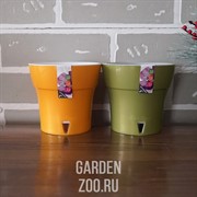 Горшок ДАЛИ 0,6л оливковый-серый - фото 25874