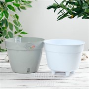 Горшок Асти 2,5л серый-белый - фото 25888