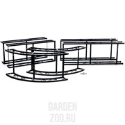 Полуарка садовая пристенная 863-40R - фото 25962