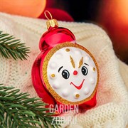 Игрушка ёлочная Шар Будильник ручной работы - фото 25984