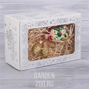 Украшение ёлочное Часы с шишками 14,5см - фото 26010