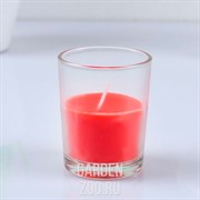 Свеча ароматическая в стекле клубника 5см - фото 26013