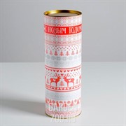 Тубус под бутылку С Новым Годом 10х34см - фото 26015