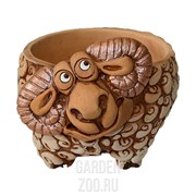 Кашпо Барашек для кактусов 10,5*7см 0,5л - фото 26142