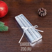 Набор свечей витых 1,5*15см 3 шт серебристый - фото 26252