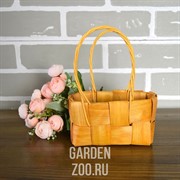 Корзина плетеная секвойя 16*11*7/18 см натуральный - фото 26391