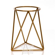 Подставка на подоконник Лофт на 1 цветок металл золотая 66-602-G - фото 26403