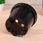 Горшок для рассады 19*15 3л круг черный - фото 26572