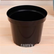 Горшок для рассады 19*15 3л круг черный - фото 26573
