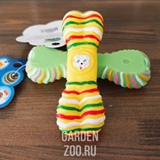 Игрушка КОСТЬ ПОЛОСАТАЯ 14см 2051 винил - фото 26737