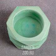 Кашпо РОМБЫ 0,15л зеленый - фото 27025