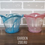 Горшок Элли разверт. алебастр бирюзовый - фото 27075